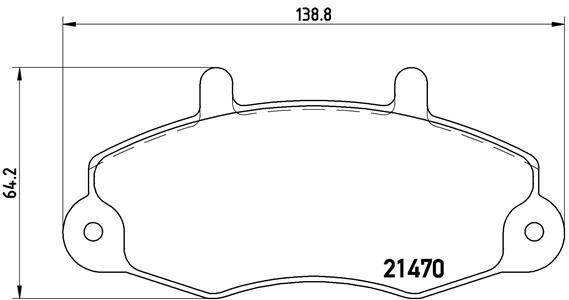 

BREMBO Sada brzdových destiček P 24 032