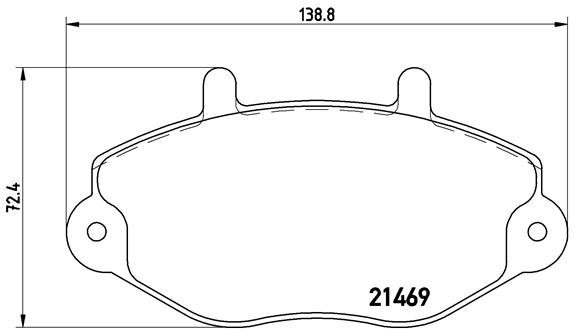 

BREMBO Sada brzdových destiček P 24 033