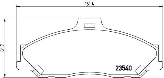 

BREMBO Sada brzdových destiček P 24 051