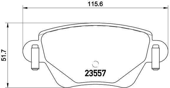 

BREMBO Sada brzdových destiček P 24 059