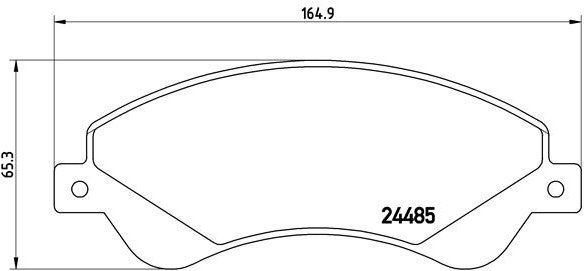 

BREMBO Sada brzdových destiček P 24 065