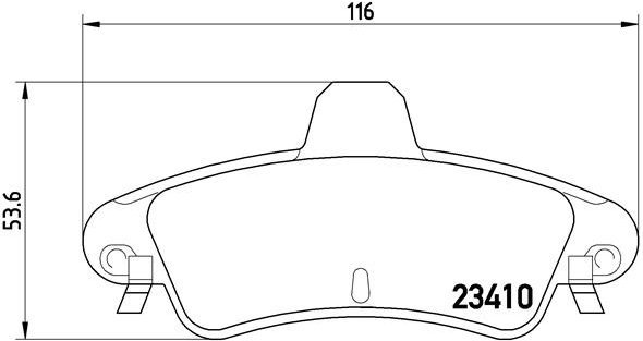 

BREMBO Sada brzdových destiček P 24 070