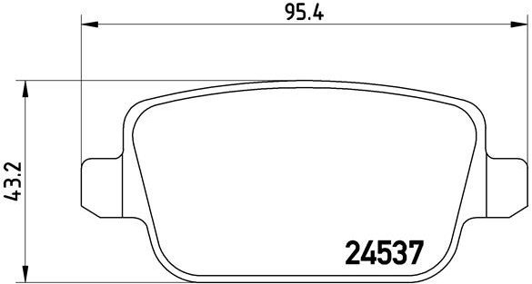

BREMBO Sada brzdových destiček P 24 075