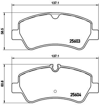

BREMBO Sada brzdových destiček P 24 160