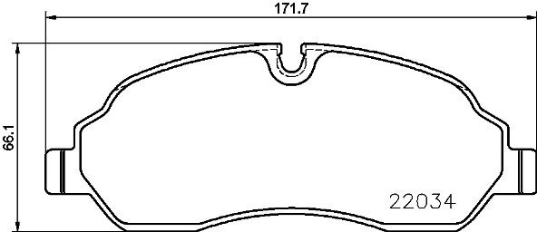 

BREMBO Sada brzdových destiček P 24 171