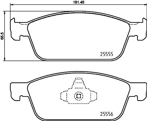 

BREMBO Sada brzdových destiček P 24 199