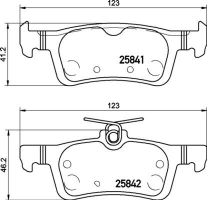

BREMBO Sada brzdových destiček P 24 204