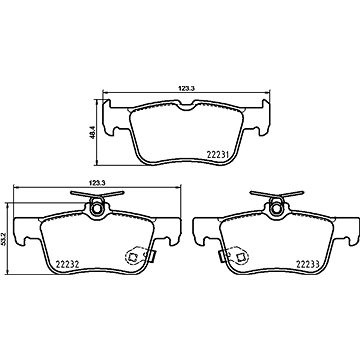

BREMBO Sada brzdových destiček P 24 217
