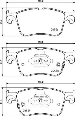 

BREMBO Sada brzdových destiček P 24 218