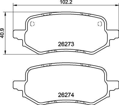 

BREMBO Sada brzdových destiček P 24 237