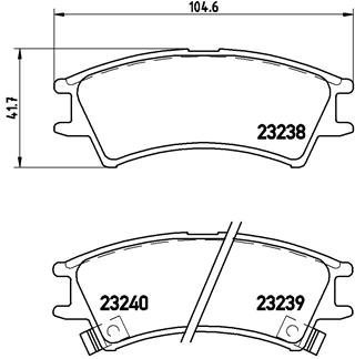 

BREMBO Sada brzdových destiček P 30 011