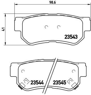 

BREMBO Sada brzdových destiček P 30 014