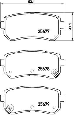 

BREMBO Sada brzdových destiček P 30 068