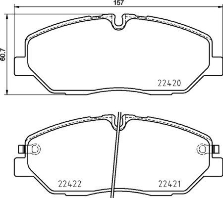 

BREMBO Sada brzdových destiček P 30 090