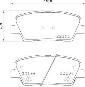 

BREMBO Sada brzdových destiček P 30 105