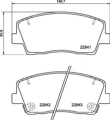

BREMBO Sada brzdových destiček P 30 108
