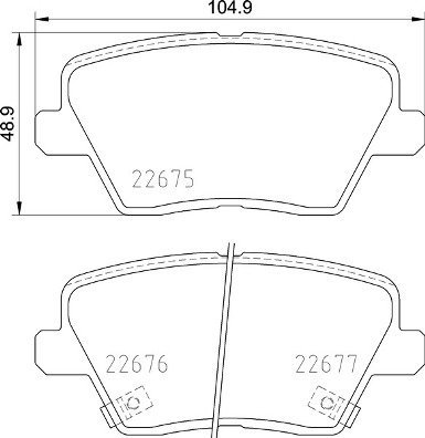 

BREMBO Sada brzdových destiček P 30 109