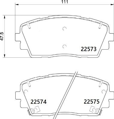 

BREMBO Sada brzdových destiček P 30 115