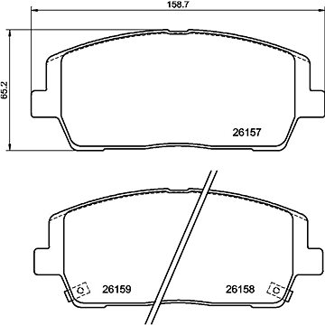 

BREMBO Sada brzdových destiček P 30 116