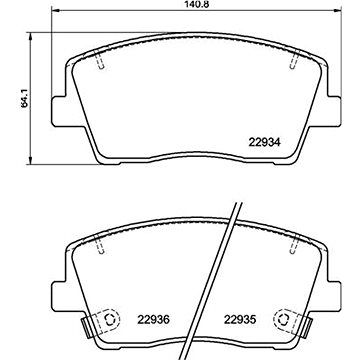

BREMBO Sada brzdových destiček P 30 119