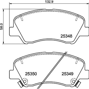 

BREMBO Sada brzdových destiček P 30 122