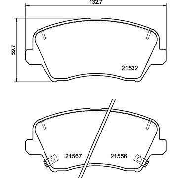 

BREMBO Sada brzdových destiček P 30 123