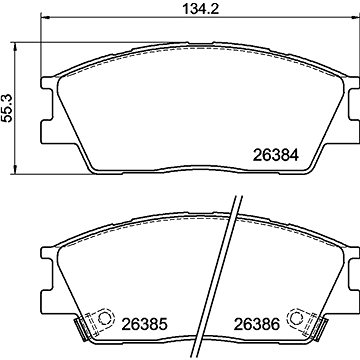 

BREMBO Brzdové destičky P 30 126