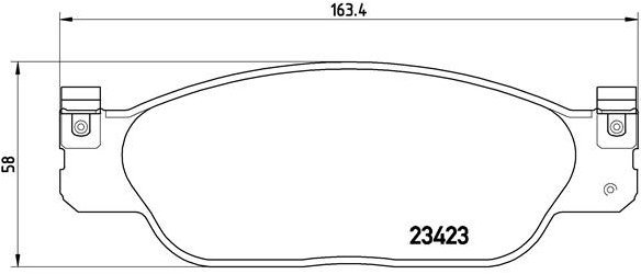 

BREMBO Sada brzdových destiček P 36 012