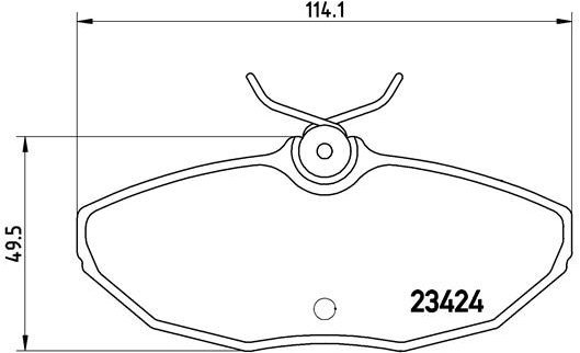 

BREMBO Sada brzdových destiček P 36 013