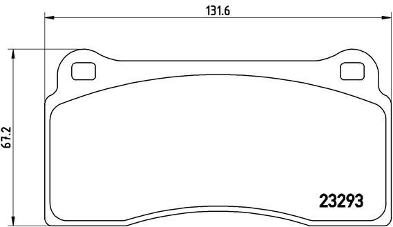 

BREMBO Sada brzdových destiček P 36 018