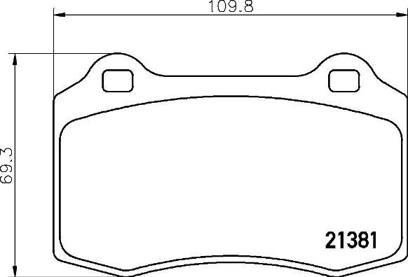 

BREMBO Sada brzdových destiček P 36 020X