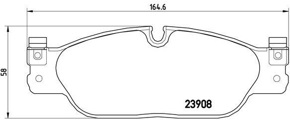

BREMBO Sada brzdových destiček P 36 021