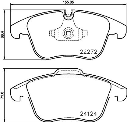 

BREMBO Sada brzdových destiček P 36 030