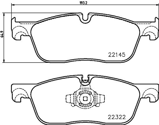 

BREMBO Sada brzdových destiček P 36 035