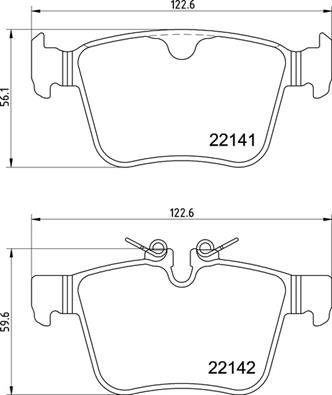 

BREMBO Sada brzdových destiček P 36 037