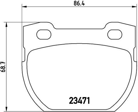 

BREMBO Sada brzdových destiček P 44 006