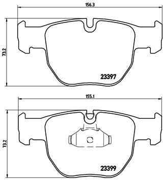 

BREMBO Sada brzdových destiček P 44 012