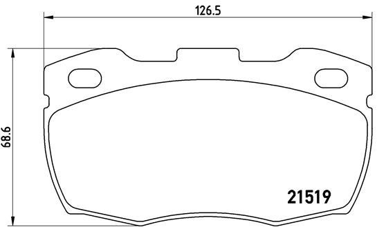 

BREMBO Sada brzdových destiček P 44 015