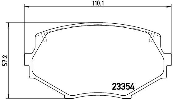 

BREMBO Sada brzdových destiček P 49 020