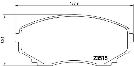 

BREMBO Sada brzdových destiček P 49 028