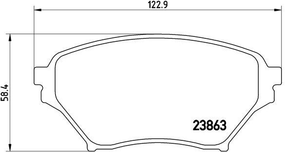 

BREMBO Sada brzdových destiček P 49 029