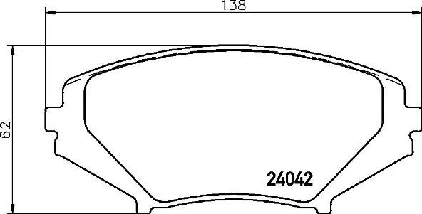 

BREMBO Sada brzdových destiček P 49 034