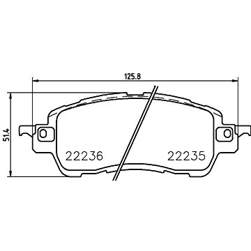 

BREMBO Sada brzdových destiček P 49 055