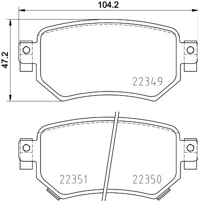 

BREMBO Sada brzdových destiček P 49 059