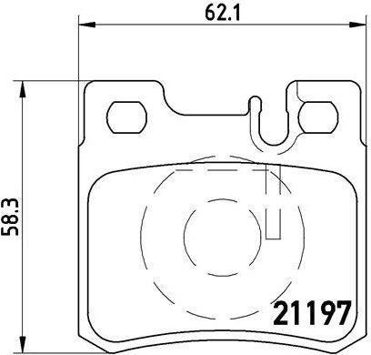 

BREMBO Sada brzdových destiček P 50 009