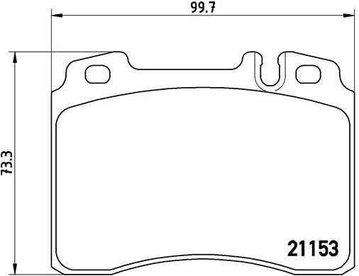 

BREMBO Sada brzdových destiček P 50 022