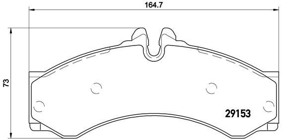 

BREMBO Sada brzdových destiček P 50 028