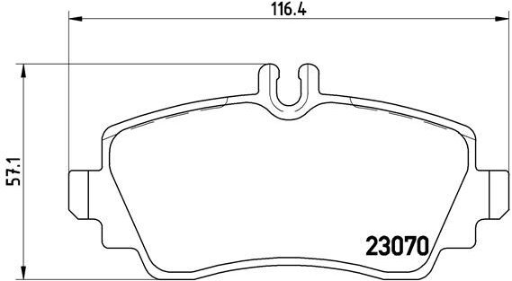 

BREMBO Sada brzdových destiček P 50 036