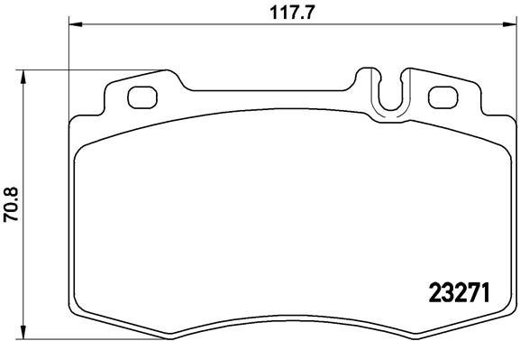 

BREMBO Sada brzdových destiček P 50 041