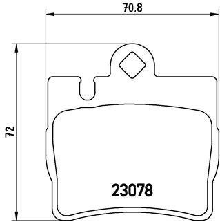 

BREMBO Sada brzdových destiček P 50 042
